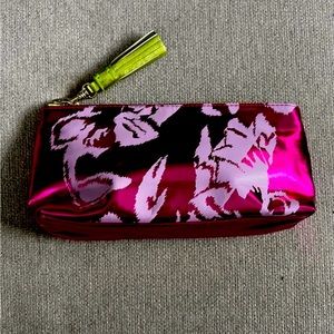 Metallic pink pouch